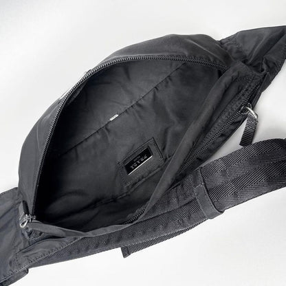 Prada Triangle Logo Belt Bag Nylon Black