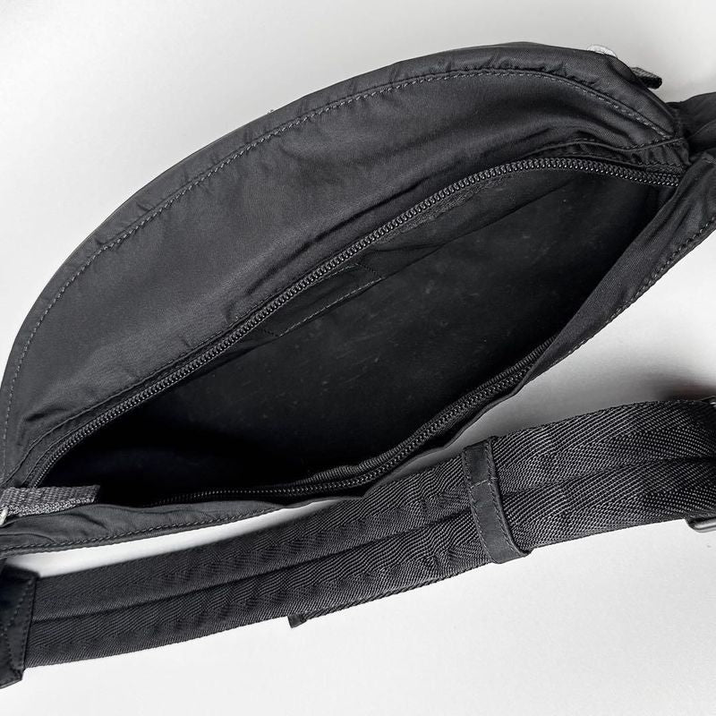 Prada Triangle Logo Belt Bag Nylon Black