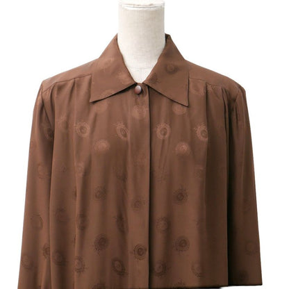 Dior Vintage Long Sleeve Shirt M Silk Satin Cdlogo