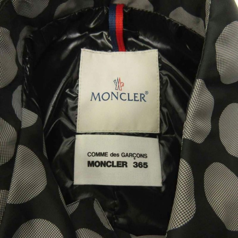 Moncler 365 Comme Des Garcons Nylon Trench Coat Dot Pattern Belt Mid Length 0