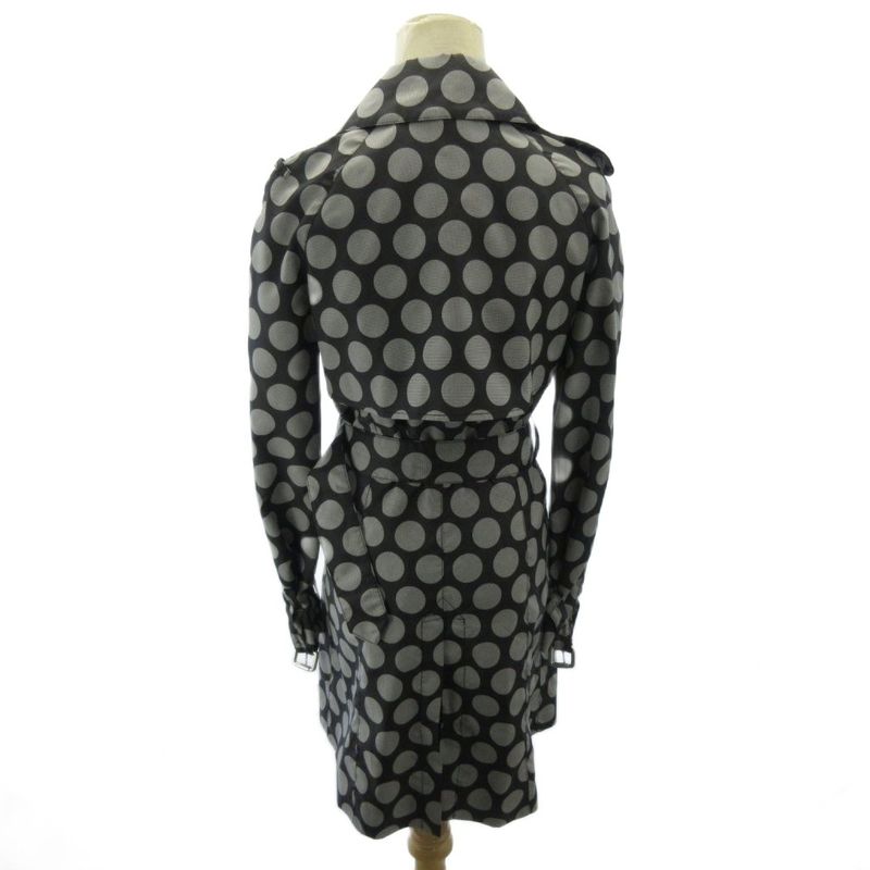 Moncler 365 Comme Des Garcons Nylon Trench Coat Dot Pattern Belt Mid Length 0