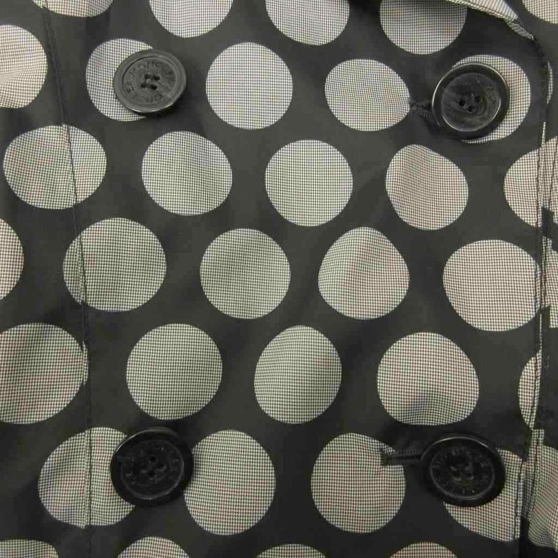 Moncler 365 Comme Des Garcons Nylon Trench Coat Dot Pattern Belt Mid Length 0