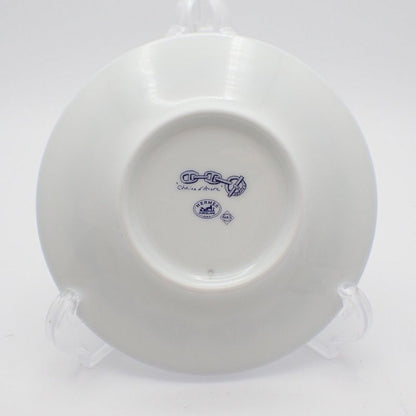 Hermes Chaine D'ancre Cup and Saucer White Hat