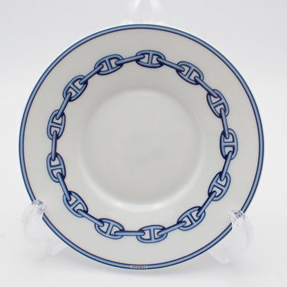 Hermes Chaine D'ancre Cup and Saucer White Hat