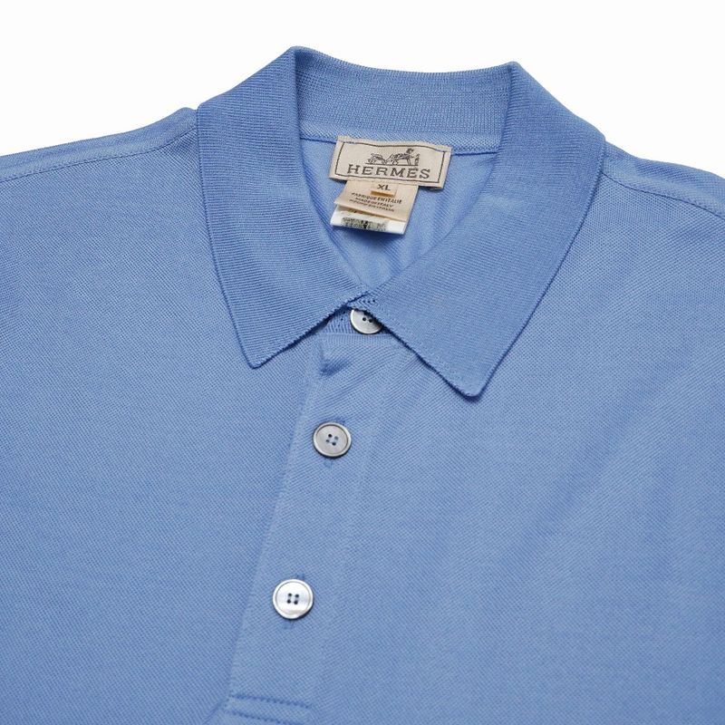 Hermes Polo Shirt XL Hlogo Pique Short Sleeve