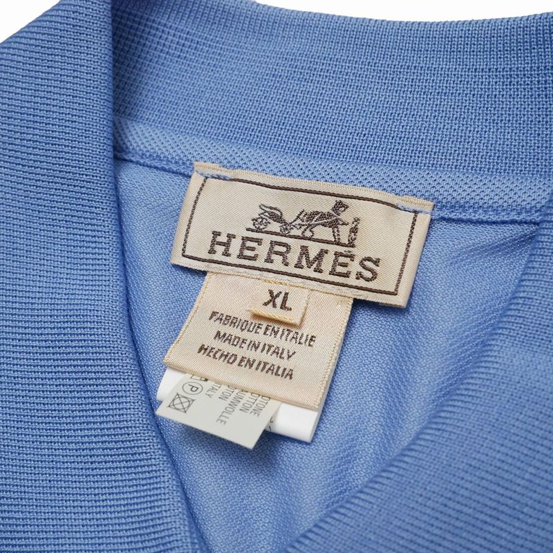 Hermes Polo Shirt XL Hlogo Pique Short Sleeve