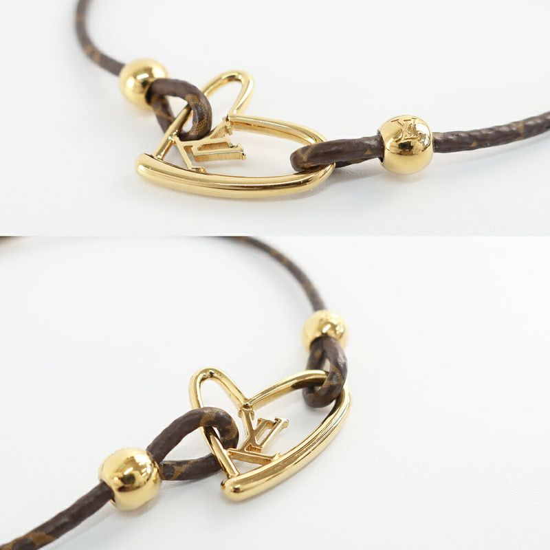 Louis Vuitton Bracelet Fall in Love Monogram Brown Gold