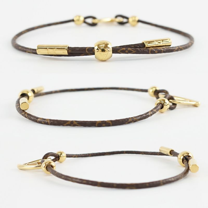 Louis Vuitton Bracelet Fall in Love Monogram Brown Gold