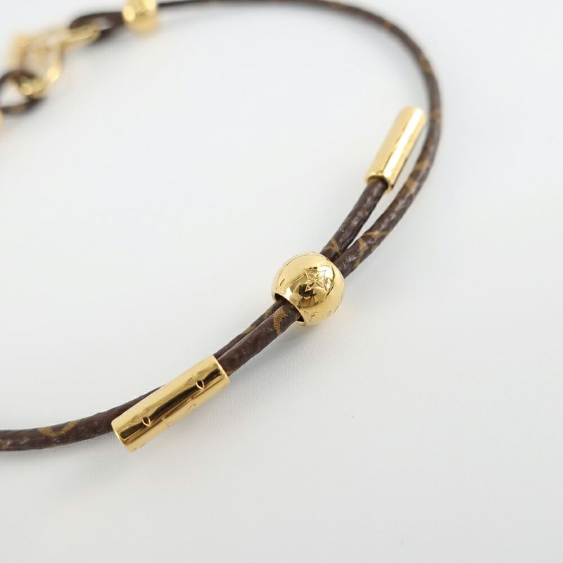 Louis Vuitton Bracelet Fall in Love Monogram Brown Gold