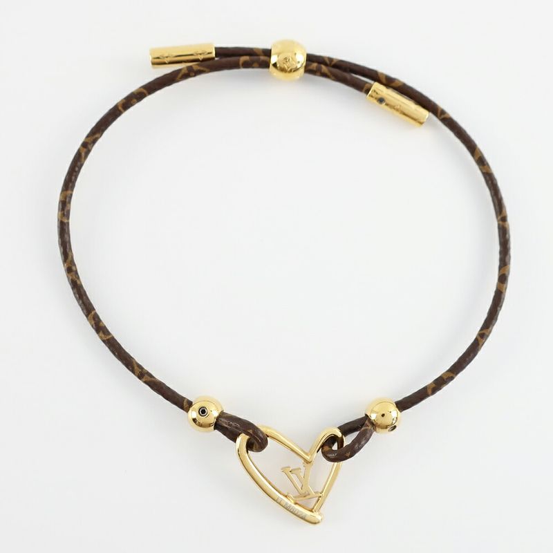 Louis Vuitton Bracelet Fall in Love Monogram Brown Gold