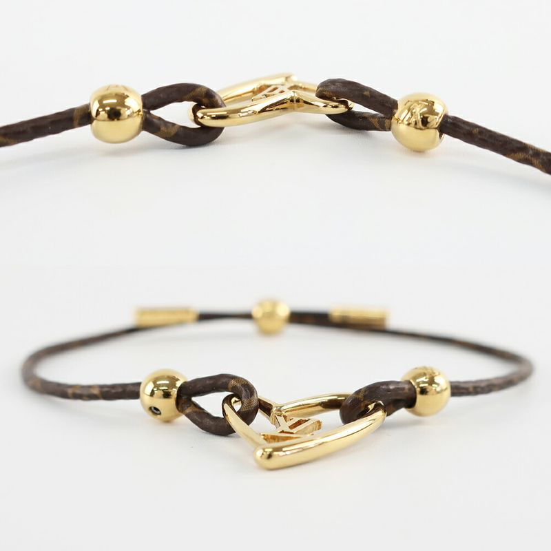 Louis Vuitton Bracelet Fall in Love Monogram Brown Gold