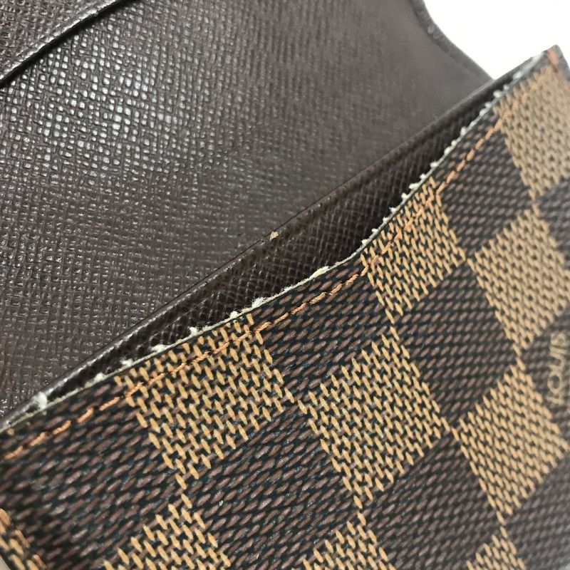 Louis Vuitton Card Case Damier Business Holder Brown