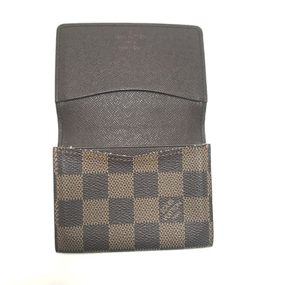 Louis Vuitton Card Case Damier Business Holder Brown