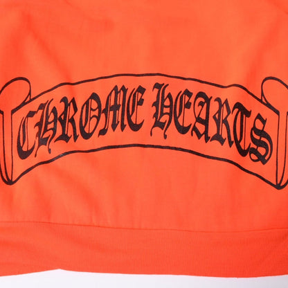 Chrome Hearts Vintage Lining Thermal Hoodie S Acrylic Orange — view 3
