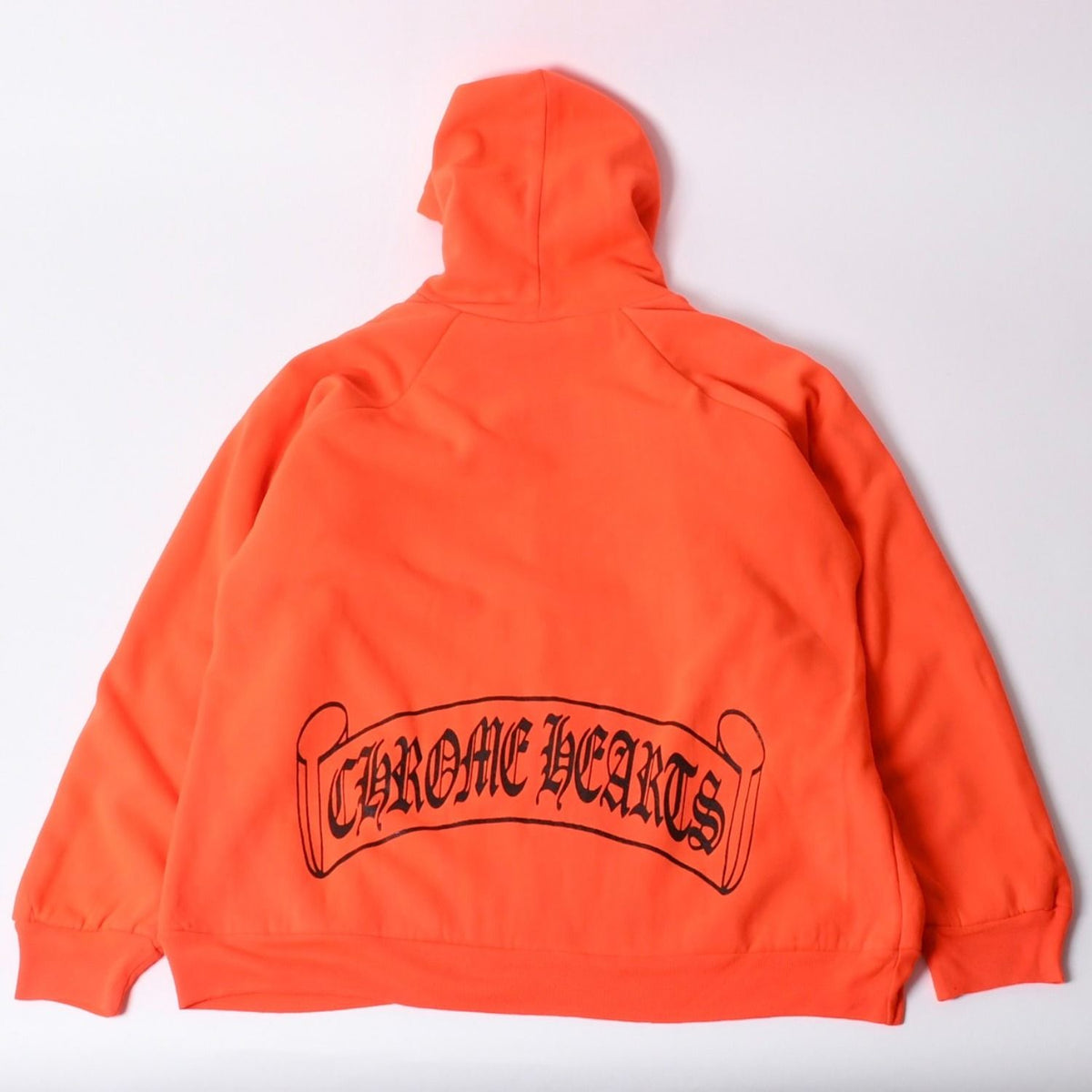 Chrome Hearts Vintage Lining Thermal Hoodie S Acrylic Orange — view 2