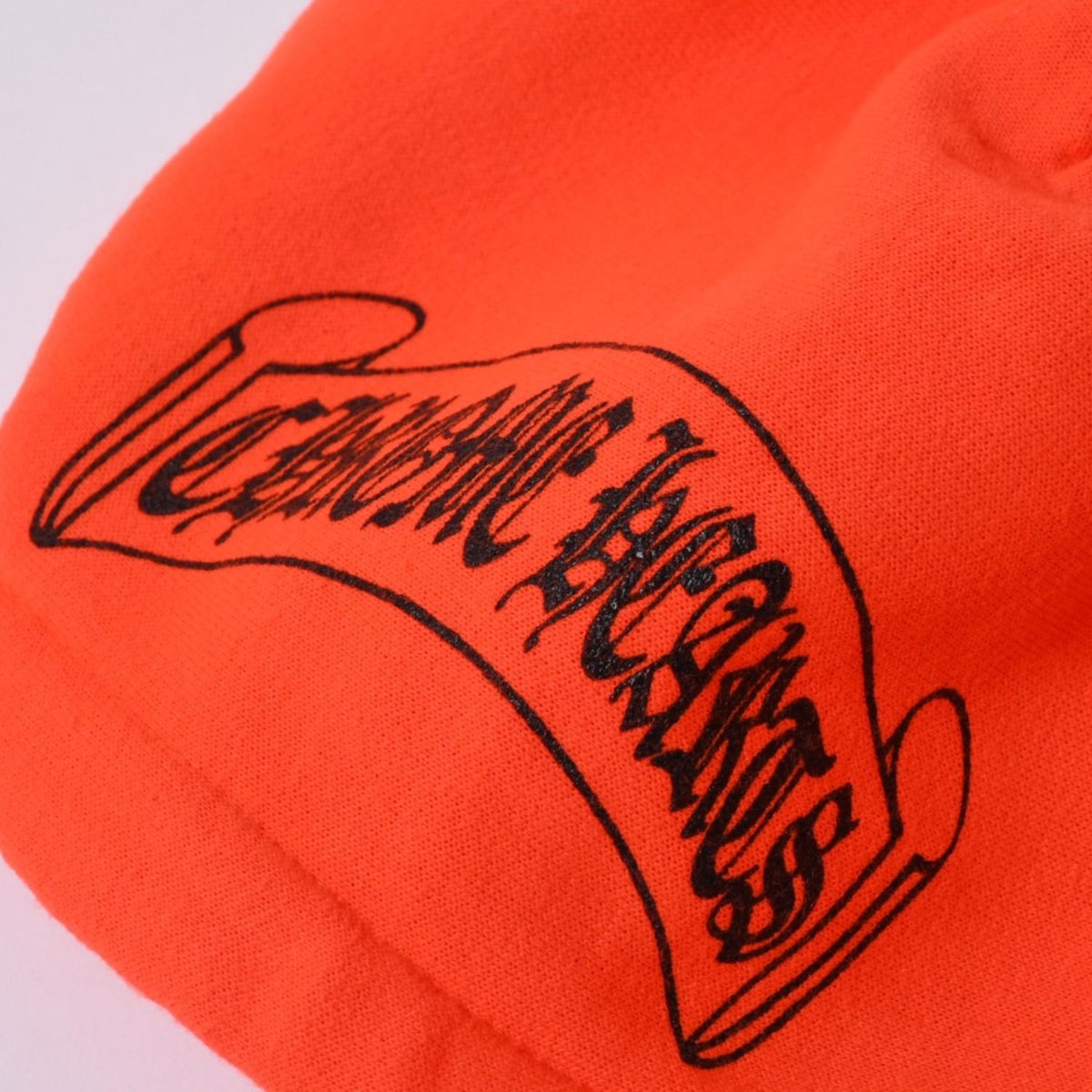 Chrome Hearts Vintage Lining Thermal Hoodie S Acrylic Orange — view 7
