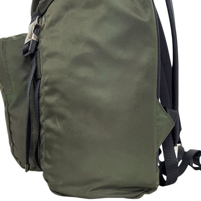 Prada Backpack Khaki Green Mimetico Tessuto