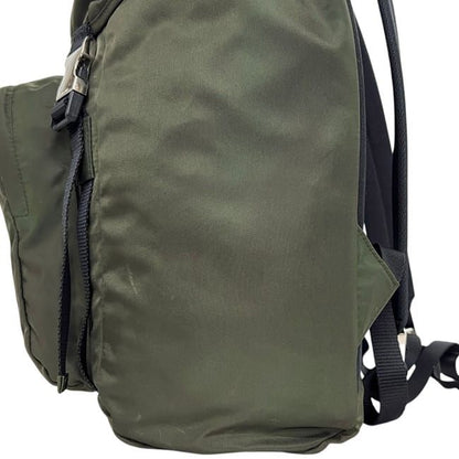 Prada Backpack Khaki Green Mimetico Tessuto