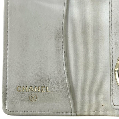 Chanel 4 Key Case White Quilted Leather Key Holder