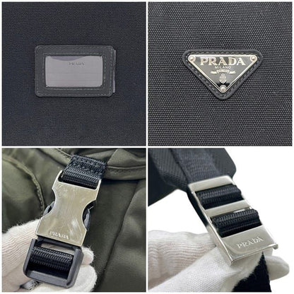 Prada Backpack Khaki Green Mimetico Tessuto