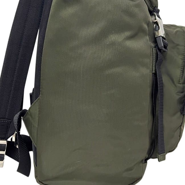 Prada Backpack Khaki Green Mimetico Tessuto