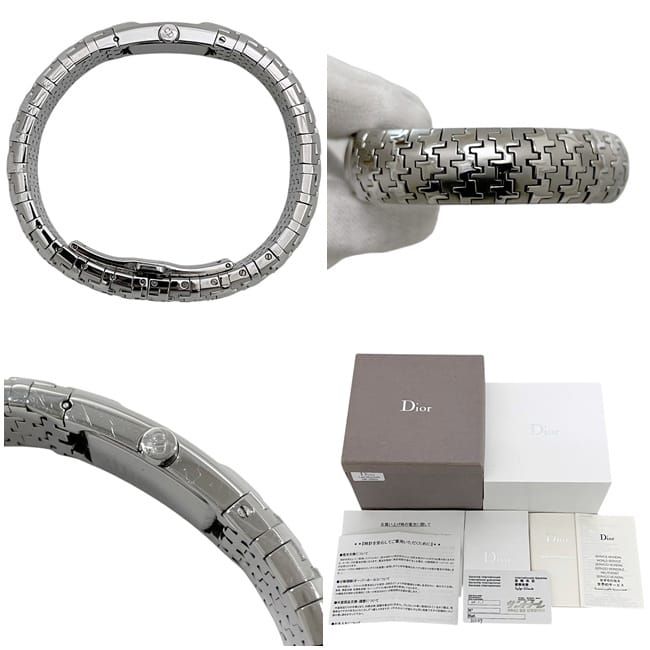 Dior Watch White Dial Silver Diophilic