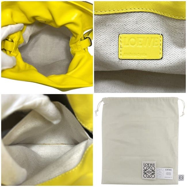Loewe 2-Way Bag Flamenco Knot Yellow