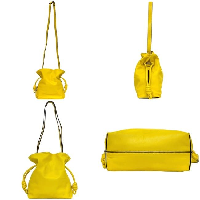 Loewe 2-Way Bag Flamenco Knot Yellow