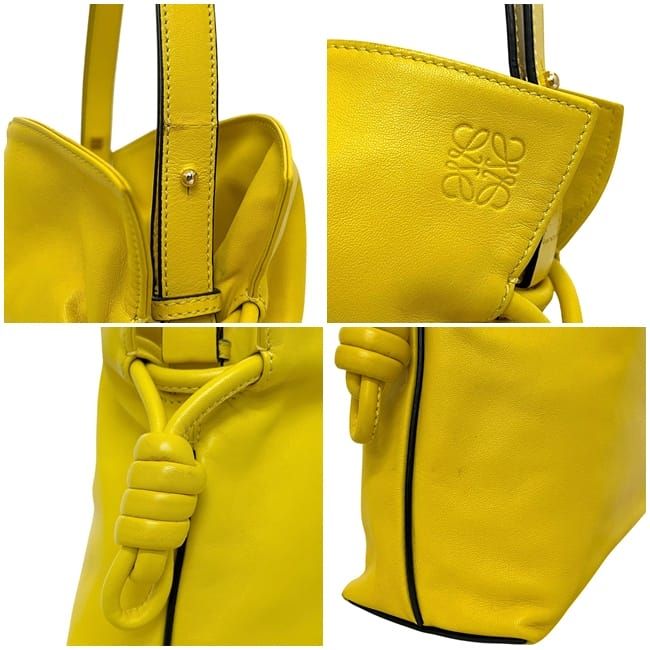 Loewe 2-Way Bag Flamenco Knot Yellow