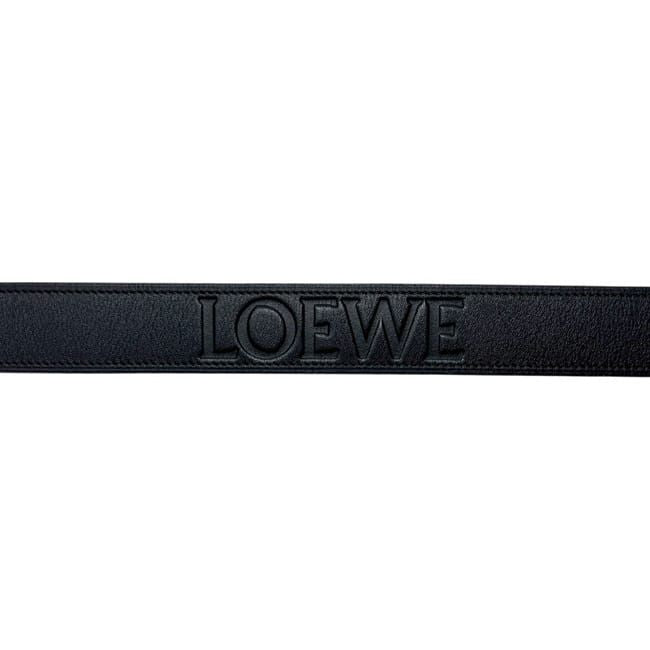 Loewe Belt Black Waist 80 cm 30 mm Leather