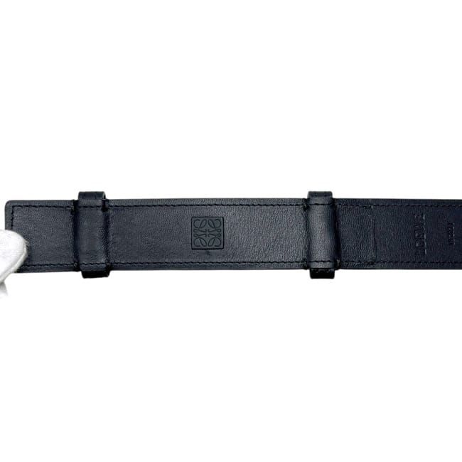Loewe Belt Black Waist 80 cm 30 mm Leather