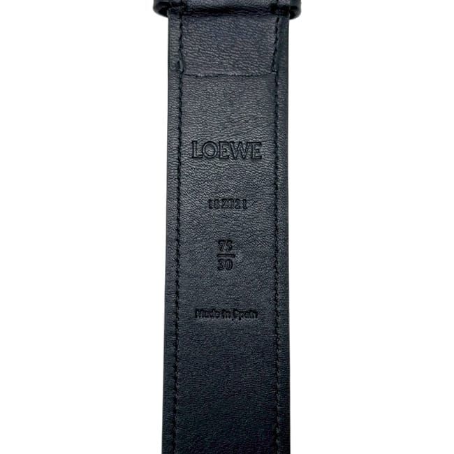 Loewe Belt Black Waist 80 cm 30 mm Leather