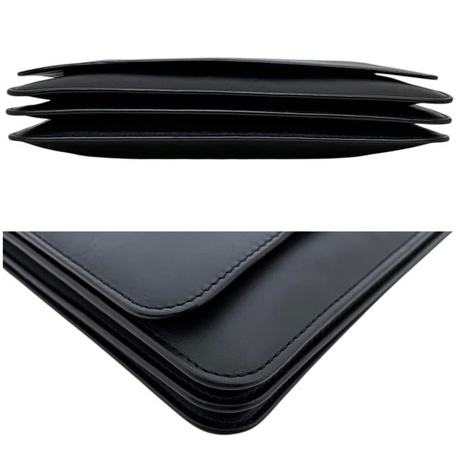 Loewe Shoulder Bag Gusset Flat Messenger Black