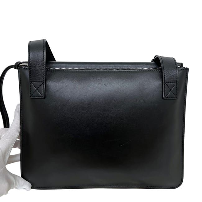 Loewe Shoulder Bag Gusset Flat Messenger Black