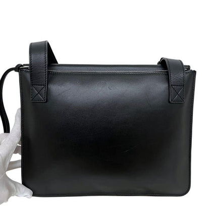 Loewe Shoulder Bag Gusset Flat Messenger Black