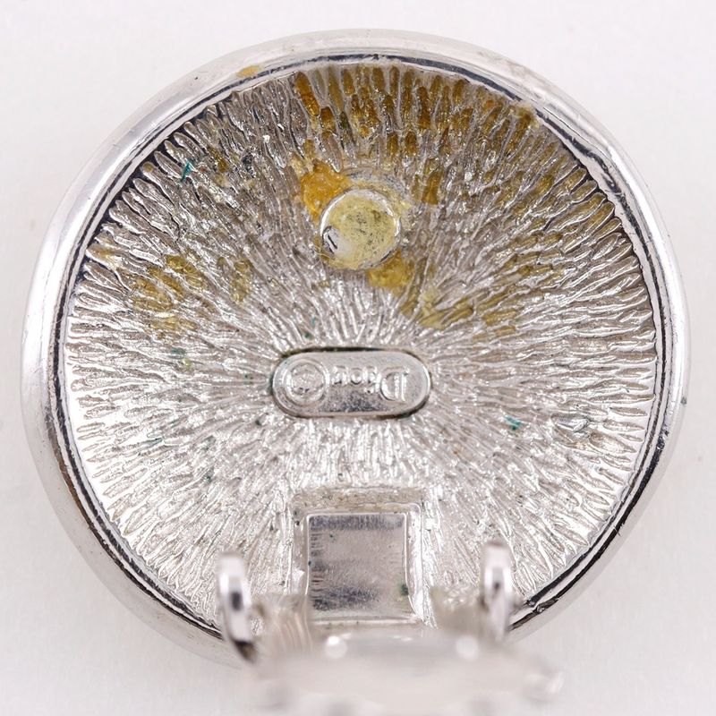 Dior Trotter Metal Silver Earrings