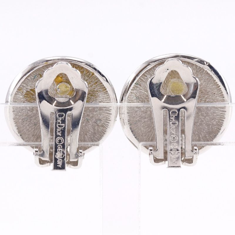 Dior Trotter Metal Silver Earrings