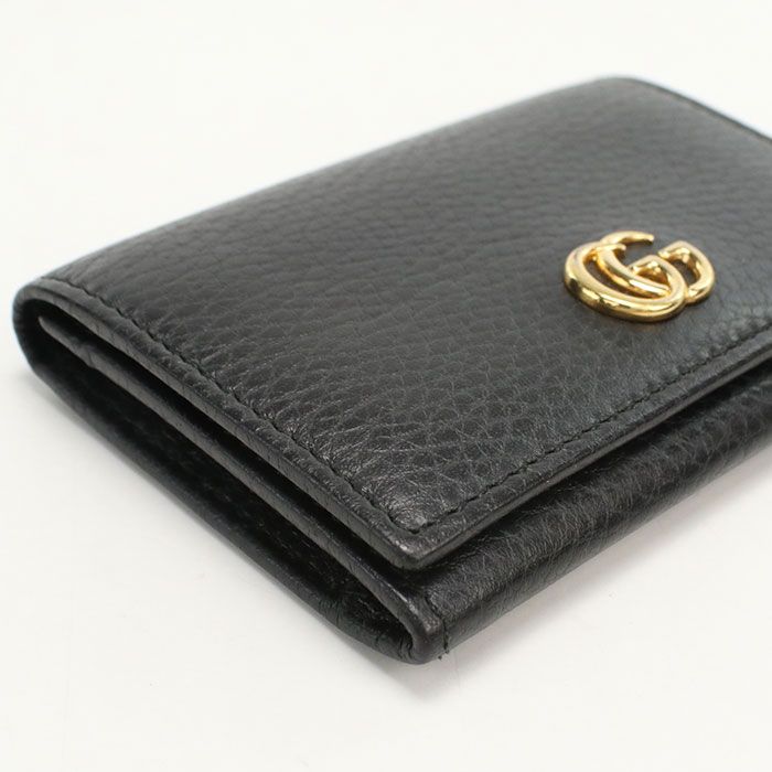 Gucci GG Marmont Business Card Holder Leather