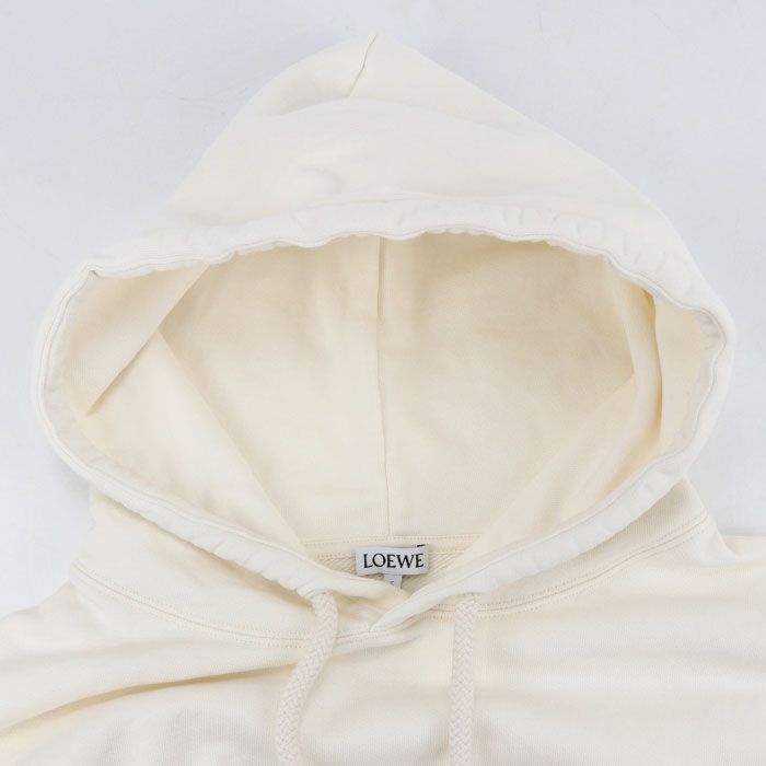 Loewe Anagram Hoodie White