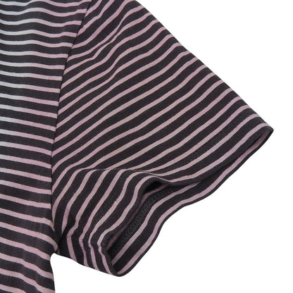 Saint Laurent Paris Gradient Border T-Shirt Top White Black XS