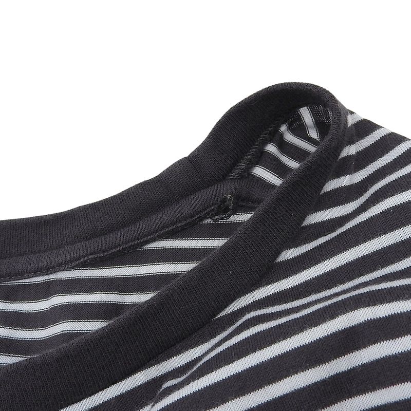 Saint Laurent Paris Gradient Border T-Shirt Top White Black XS