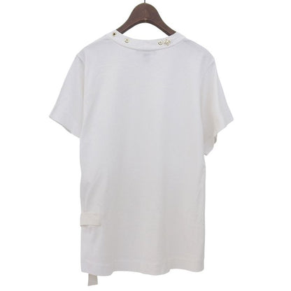 Louis Vuitton Side Strap Short Sleeve T-Shirt Cotton Top White
