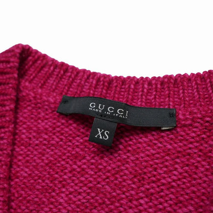 Gucci Sweater XS Cashmere Blend V-neck Knit Gglogo