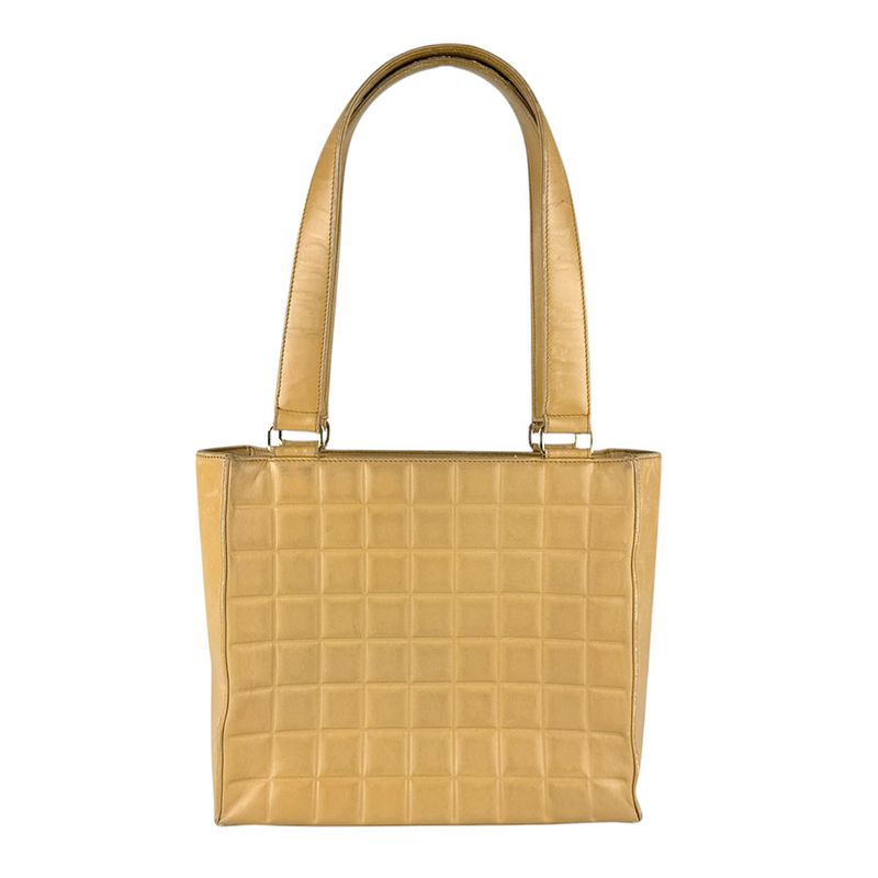 Chanel Tote Shoulder Bag Chocolate Bar