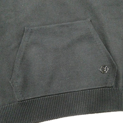 Louis Vuitton Wintari Camion Half Button Knit Black S Long Sleeve Sweater