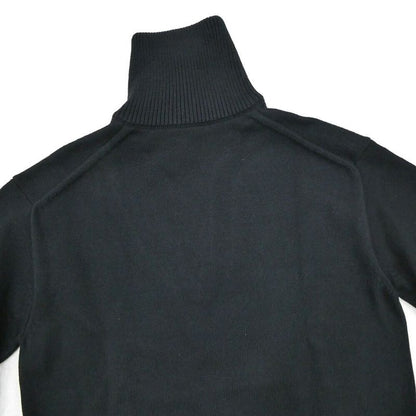 Louis Vuitton Wintari Camion Half Button Knit Black S Long Sleeve Sweater