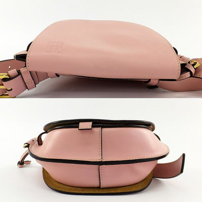 Loewe Gate Dual Mini Shoulder Bag Pink Leather