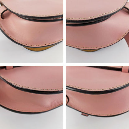 Loewe Gate Dual Mini Shoulder Bag Pink Leather