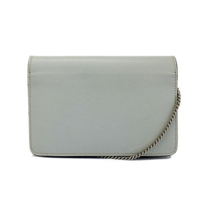 Fendi Mon Star Bugs Chain Wallet Silver Gray Beige Black