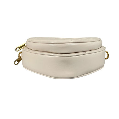 Gucci Heart Chain Shoulder Bag Interlocking White
